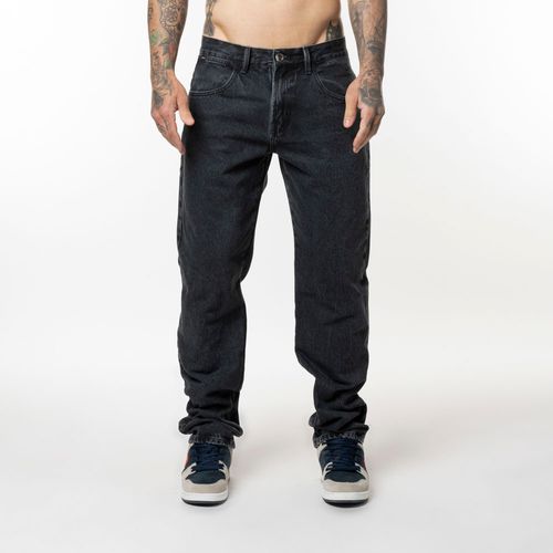 Calça Jeans RVCA Weekend Denim Black Overdye Preto