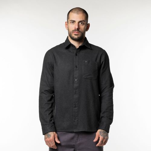 Camisa Rvca M/L That Ii Do Dobby Preto Mescla