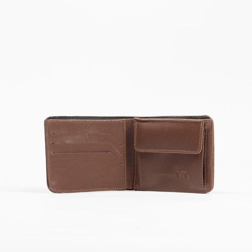 Carteira Rvca Tyler Bifold Marrom Escuro
