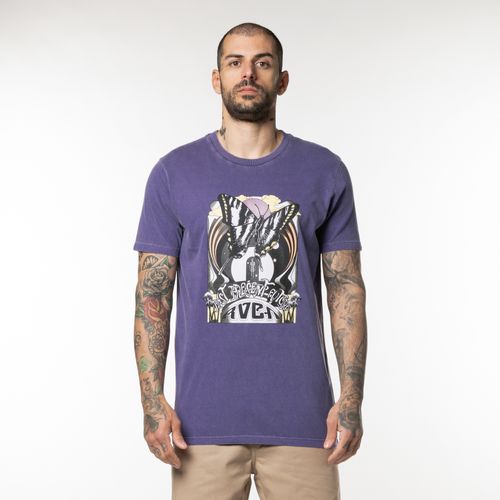 Camiseta Rvca M/C Fly High Roxo Escuro