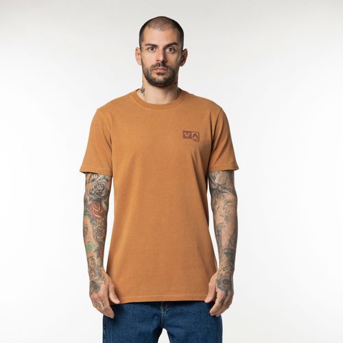 Camiseta RVCA M/C Mini Balance Box Stone Marrom