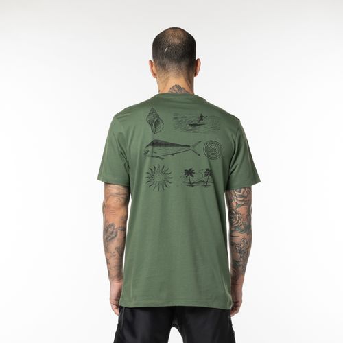 Camiseta RVCA M/C Dorado Verde Militar