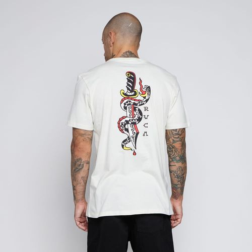 Camiseta RVCA M/C Saber Snake Off White