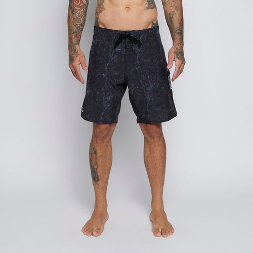 Boardshort Rvca Benj Skull 18  Preto
