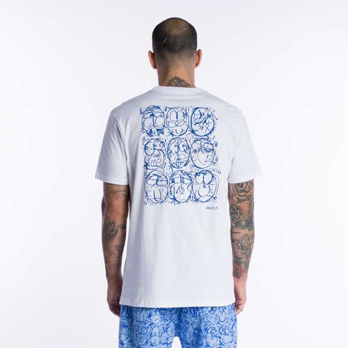 Camiseta Rvca M/C Tc Heads Branco