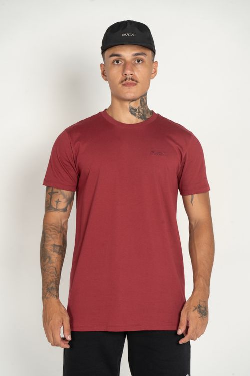 Camiseta M/C Mini Rvca Bem Vinho