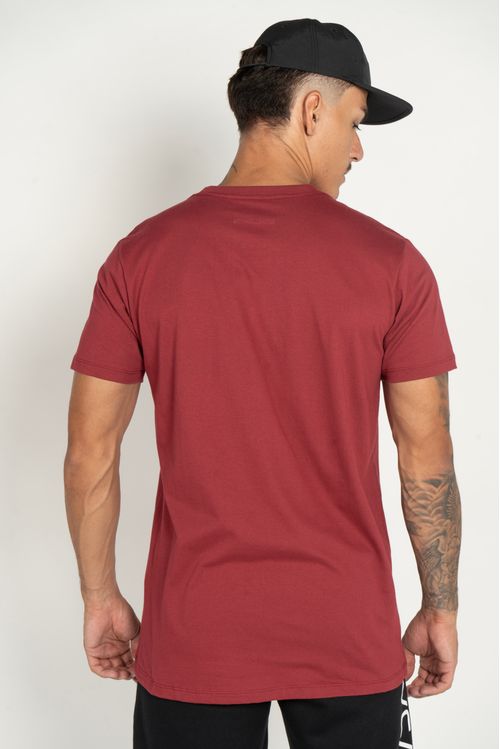 Camiseta M/C Mini Rvca Bem Vinho