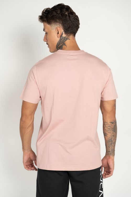 Camiseta RVCA M/C Anp Label Rosa Claro