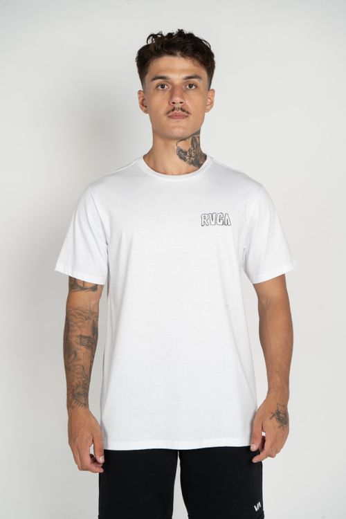 Camiseta RVCA M/C Deth Valley Branca