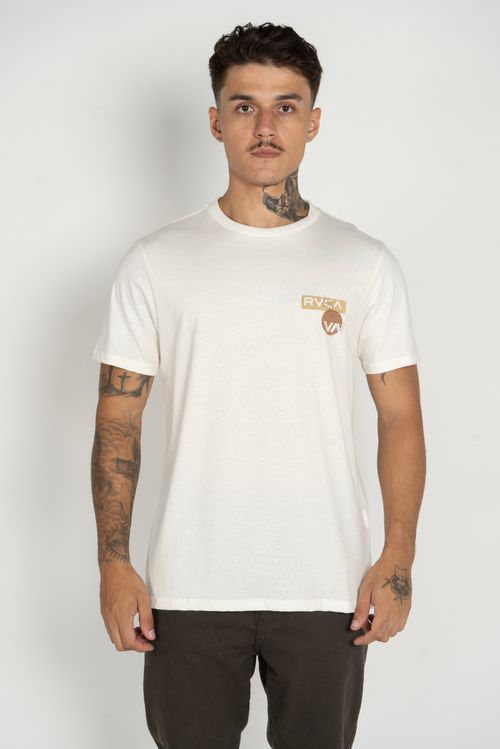 Camiseta RVCA M/C Desert Scape Snow White