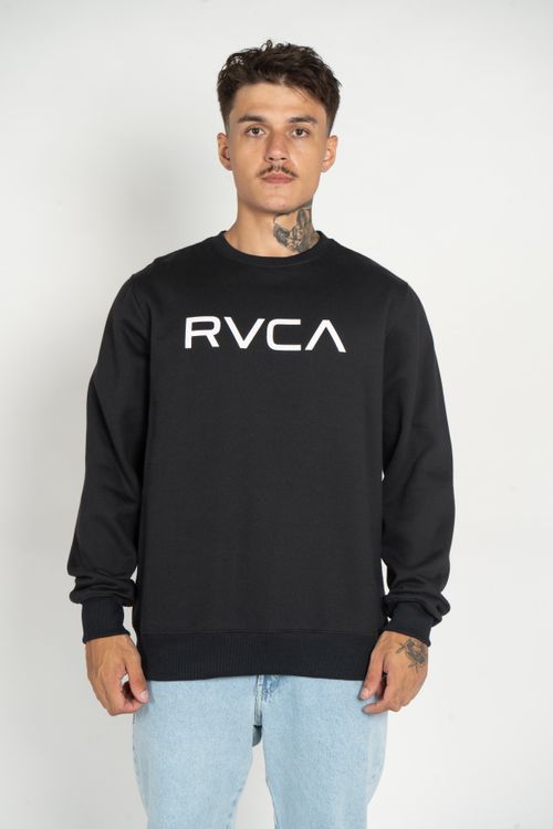 Moletom RVCA Big Rvca Crew 270G Preto