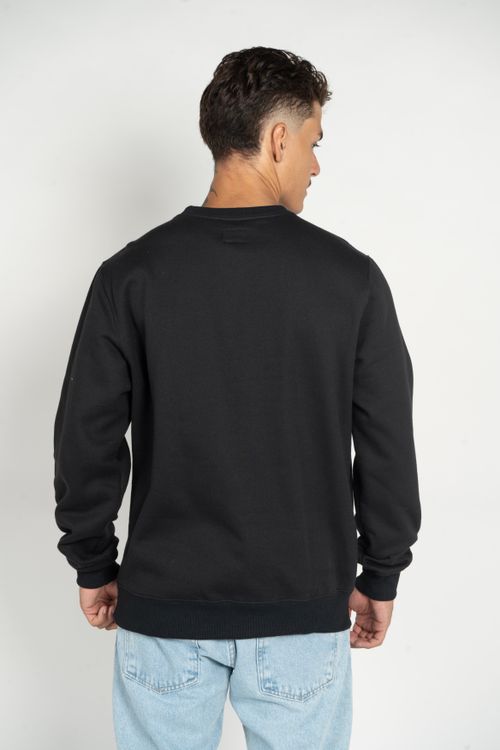 Moletom RVCA Big Rvca Crew 270G Preto