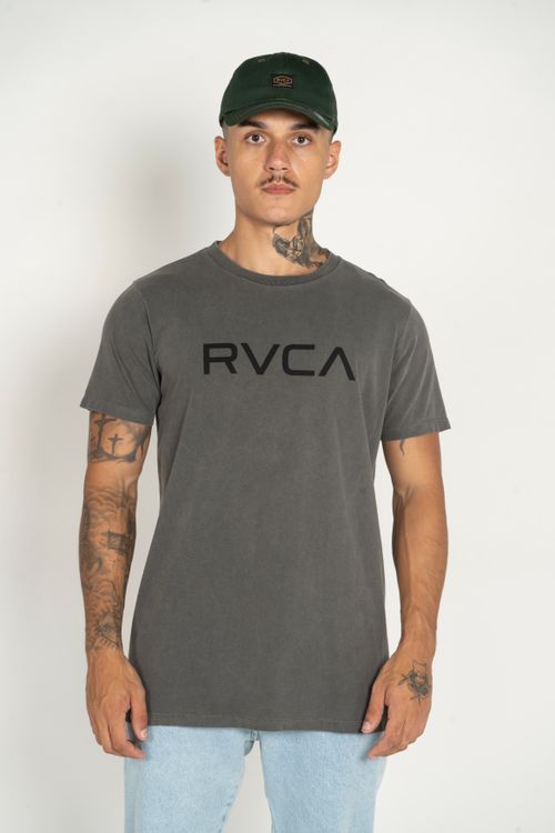 Camiseta RVCA M/C Big Rva Stone Preto