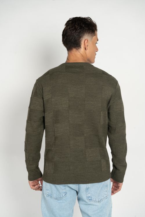 Tricot RVCA Boro Crew Verde Militar