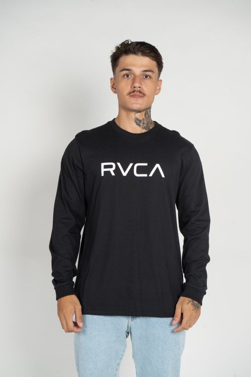 Camiseta RVCA M/L Big Rvca Ls Preto
