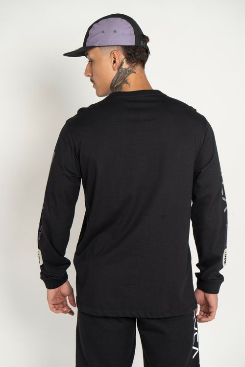 Camiseta RVCA M/L Anp Ls Preto