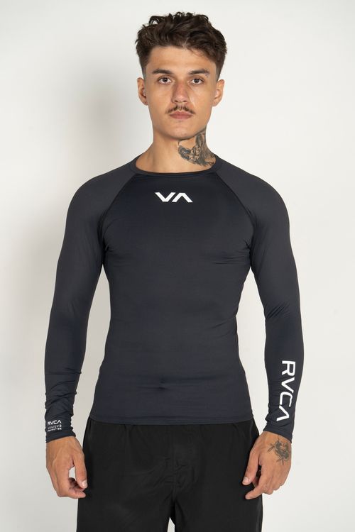 Camiseta RVCA Surf M/L Va Preto