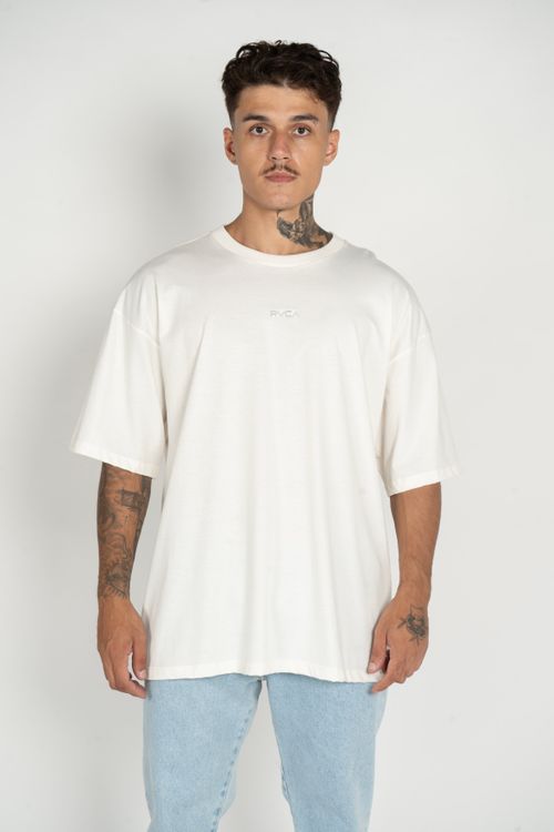 Camiseta RVCA M/C Rvca Oversized Off White