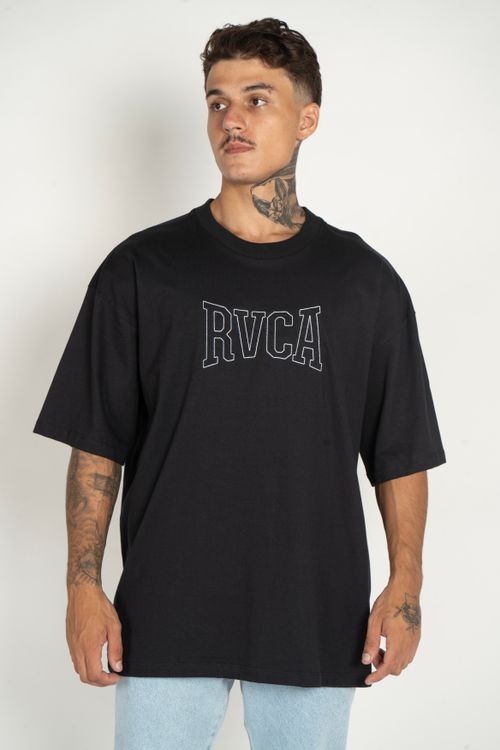 Camiseta RVCA M/C Rvca Stitch Preto