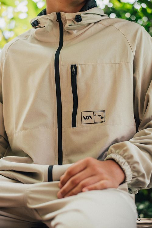 Jaqueta RVCA Hawaii Yogger Caqui