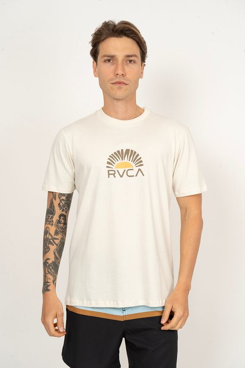 Camiseta RVCA M/C Rise Cuts Off White