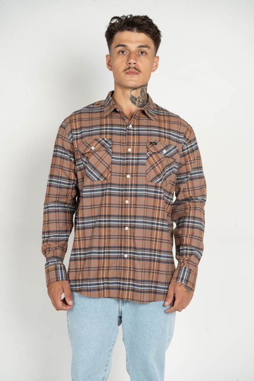 Camisa RVCA M/L Va Cpo Multicores