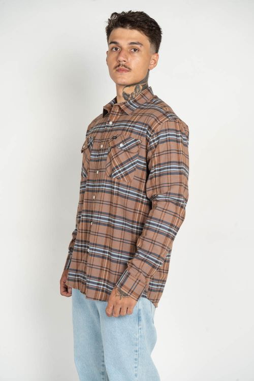 Camisa RVCA M/L Va Cpo Multicores