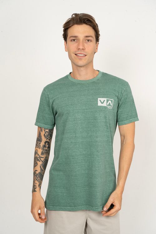 Camiseta RVCA M/C Mini Balance Box Verde