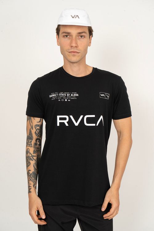 Camiseta RVCA M/C Rvca Halftone Preto