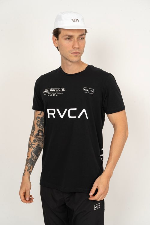 Camiseta RVCA M/C Rvca Halftone Preto