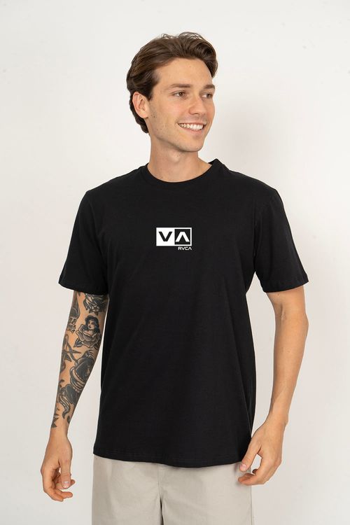 Camiseta RVCA M/C Mini Balance Box Preto