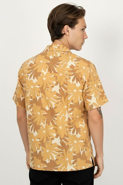 Camisa Rvca M/C Pop Floral Khaki