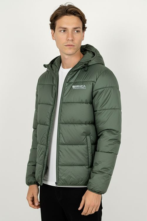 Jaqueta Rvca Puffer Verde Militar