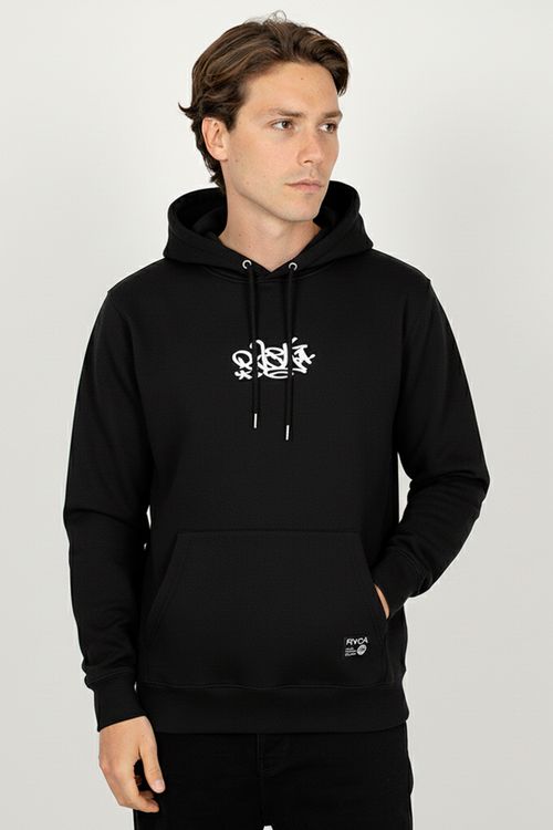Moletom RVCA Fech Dmote Sport 305 Preto
