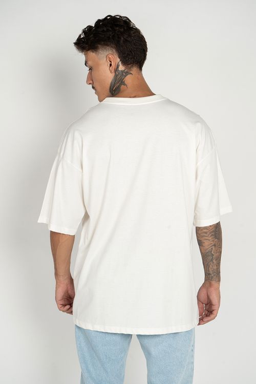 Camiseta RVCA M/C Rvca Oversized Off White