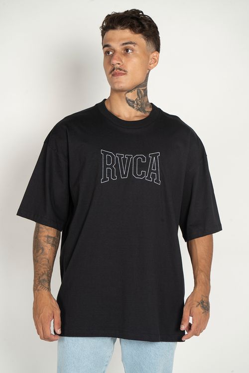 Camiseta RVCA M/C Rvca Stitch Preto