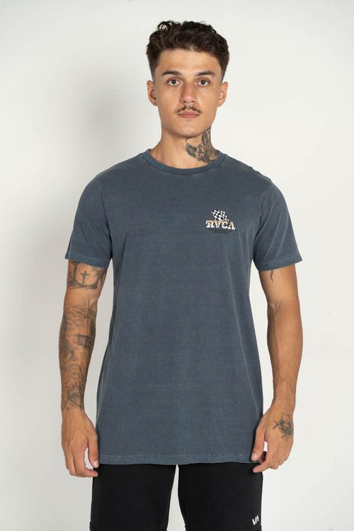 Camiseta RVCA M/C Speed Eagle Azul Escuro