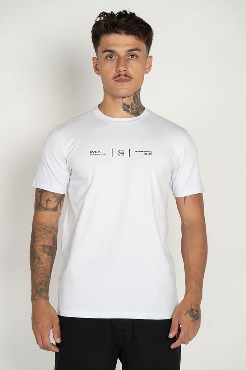 Camiseta RVCA M/C Rvca Check Branco