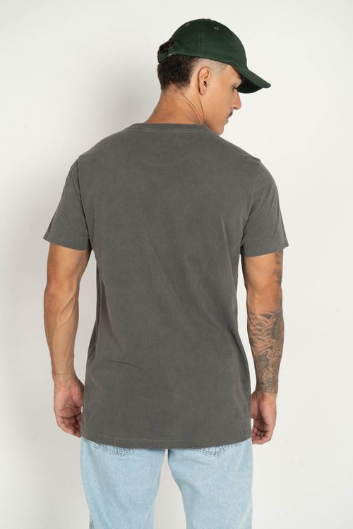Camiseta RVCA M/C Big Rva Stone Preto