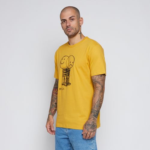 Camiseta RVCA M/C Venn Diagram Mostarda
