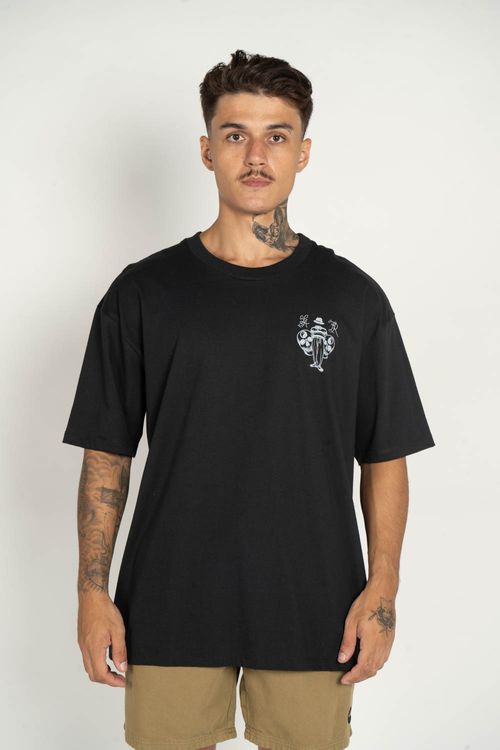 Camiseta M/C Invisible Men Preto