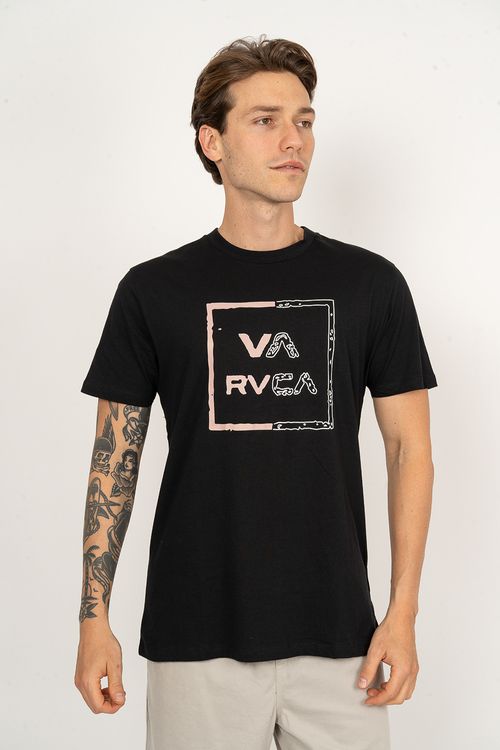 Camiseta M/C Va All The Way Worn Preto