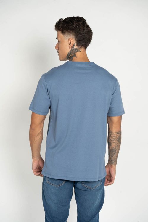 Camiseta RVCA M/C Va Rvca Azul Escuro