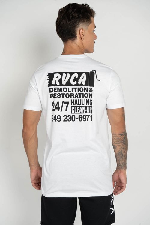 Camiseta RVCA M/C Resto Services Branco