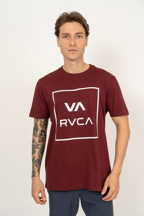Camiseta RVCA M/C Va All The Way Vinho