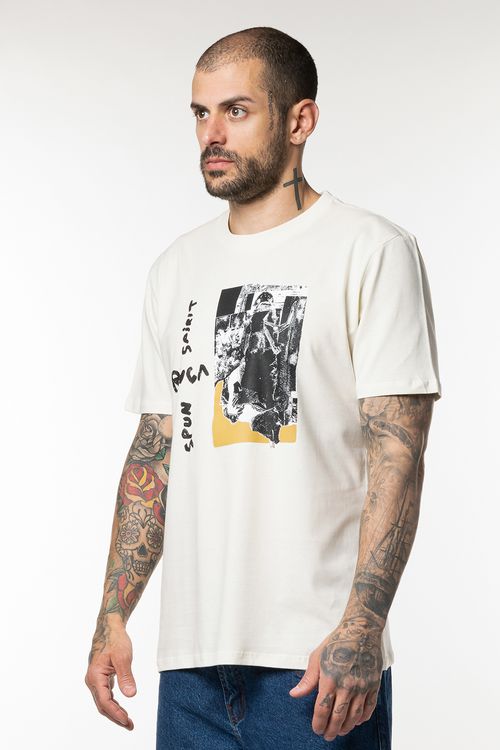 Camiseta RVCA M/C Spun Collage Off White