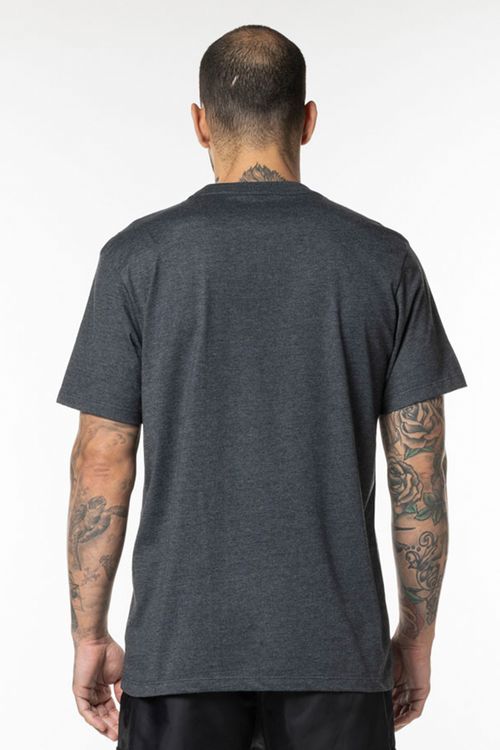 Camiseta RVCA M/C Mini Balance Box Cinza Escuro Mescla