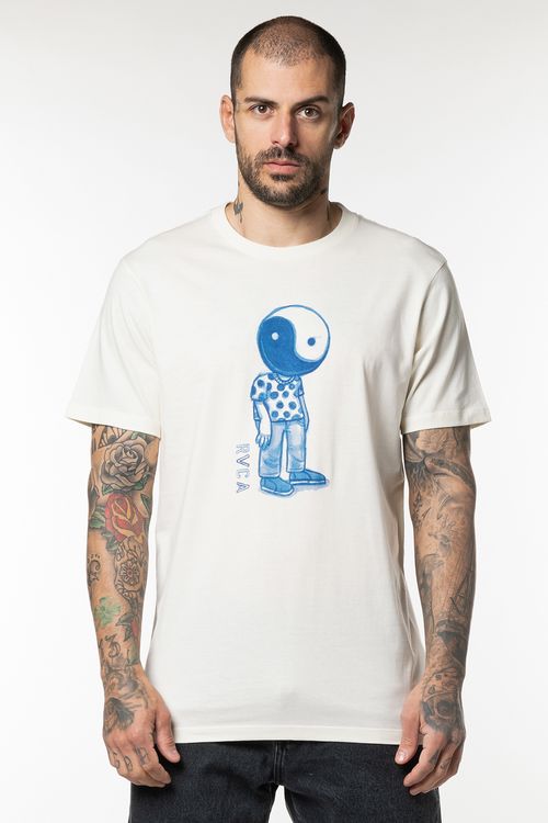 Camiseta RVCA M/C Balance Boy Off White