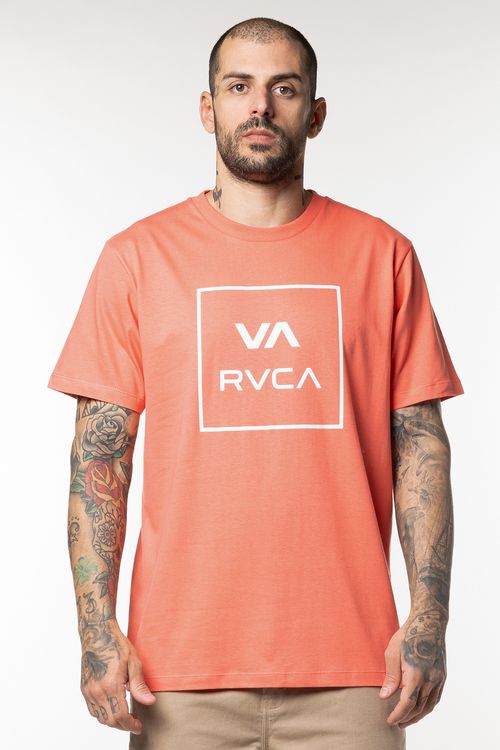 Camiseta RVCA M/C Va All The Way Vermelho Claro
