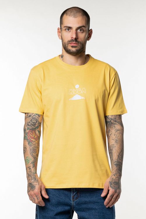 Camiseta Rvca M/C Blue Lagoon Mostarda